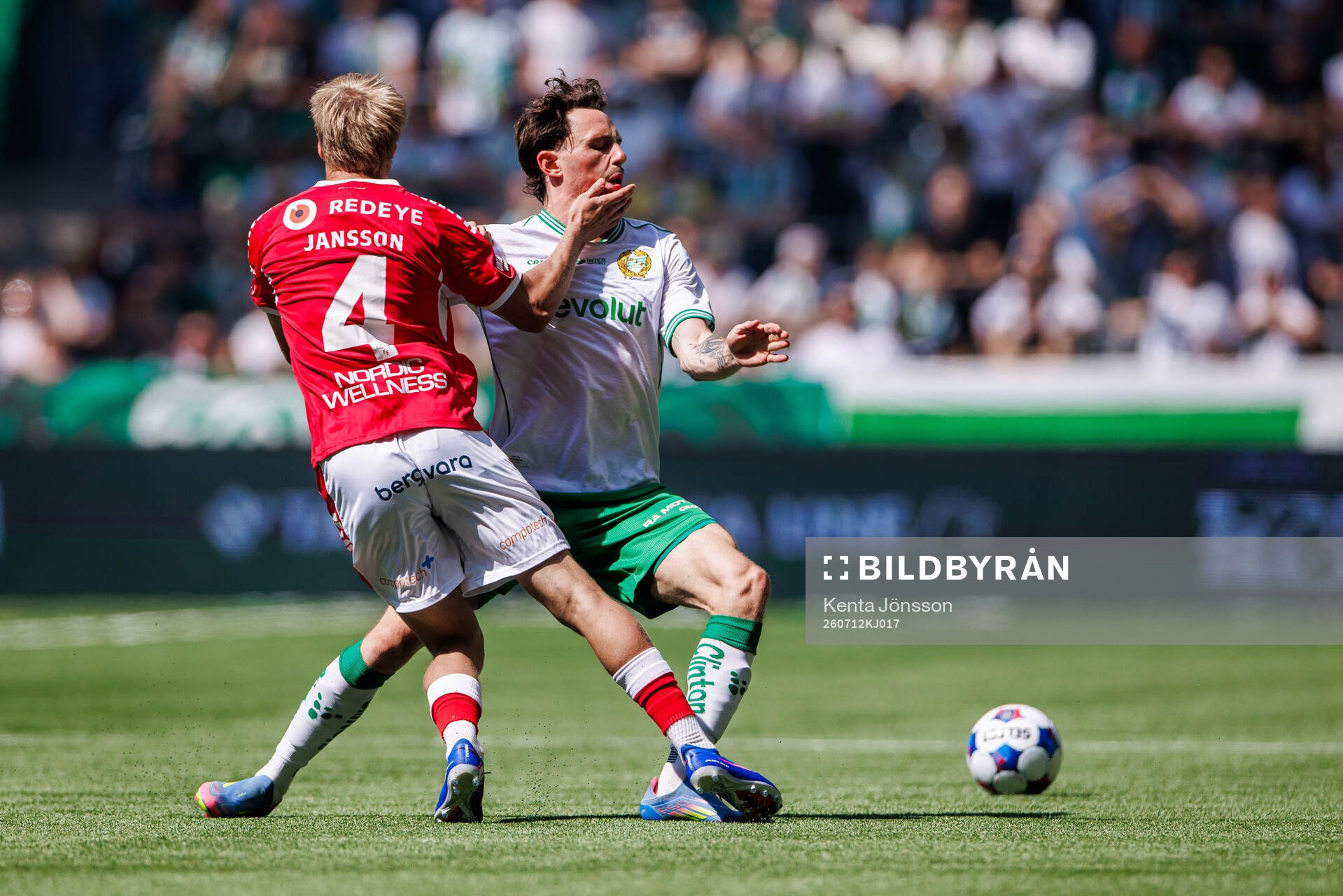 Hammarbys Noah Persson och Kalmars Rony Jansson
