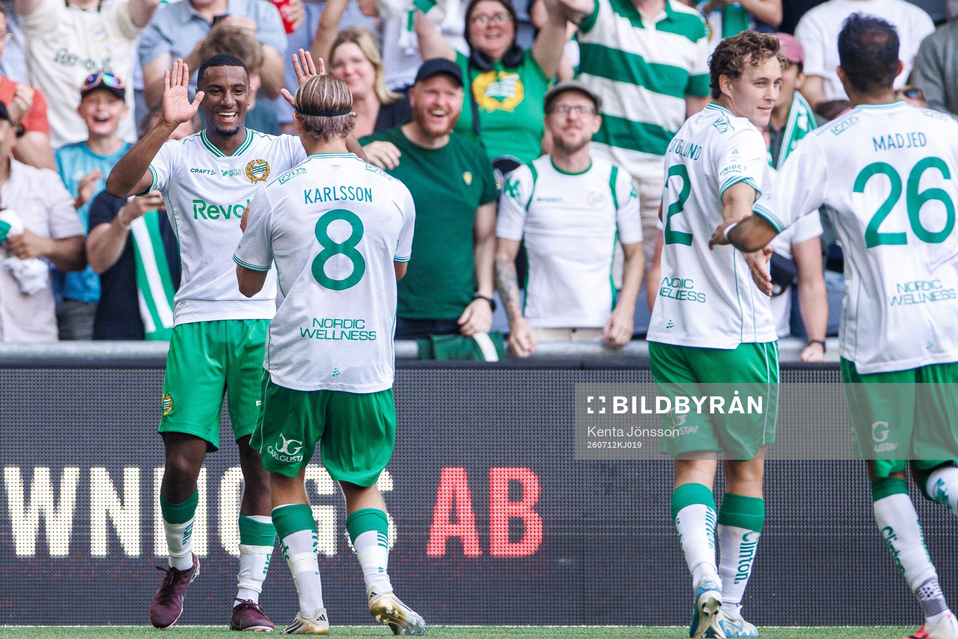 Hammarbys Paulos Abraham jublar