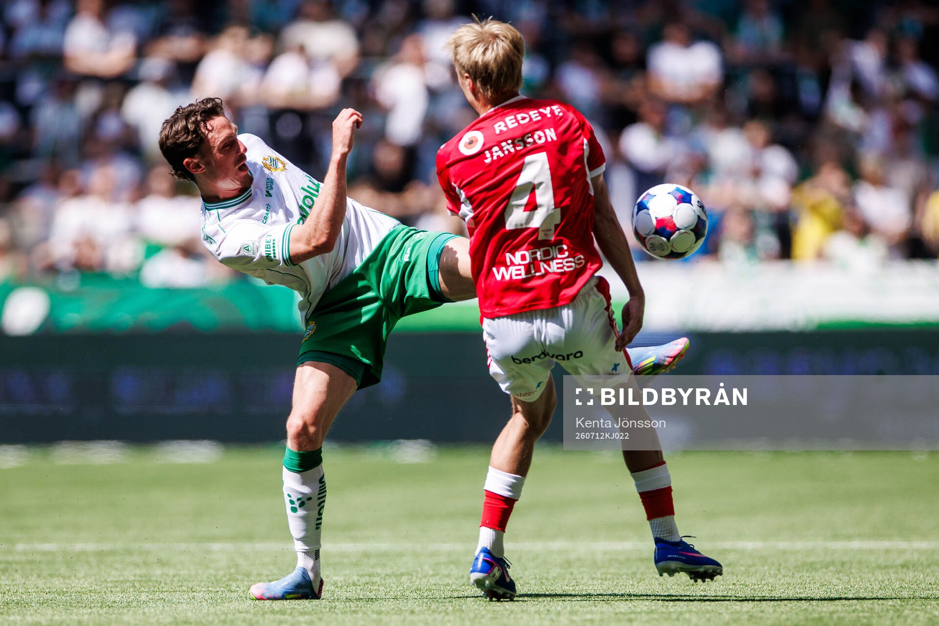 Hammarbys Noah Persson och Kalmars Rony Jansson