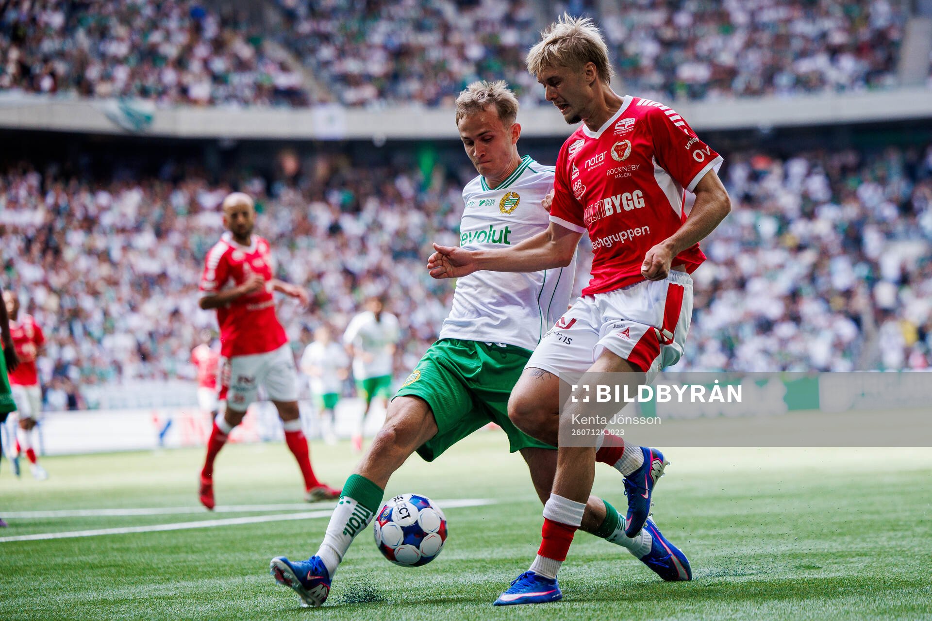 Hammarbys Victor Lind och Kalmars Rony Jansson