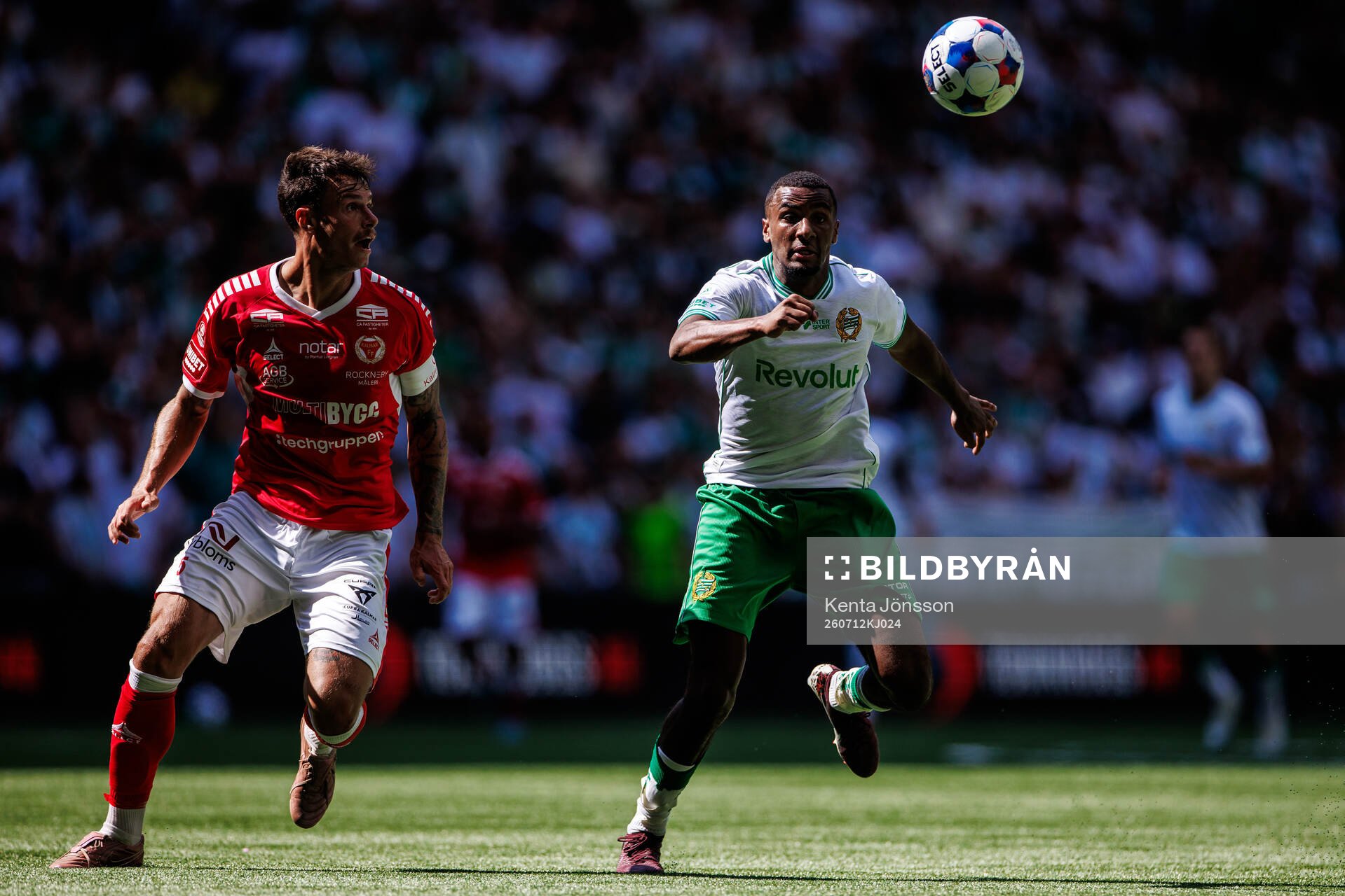 Kalmars Melker Hallberg och Hammarbys Paulos Abraham