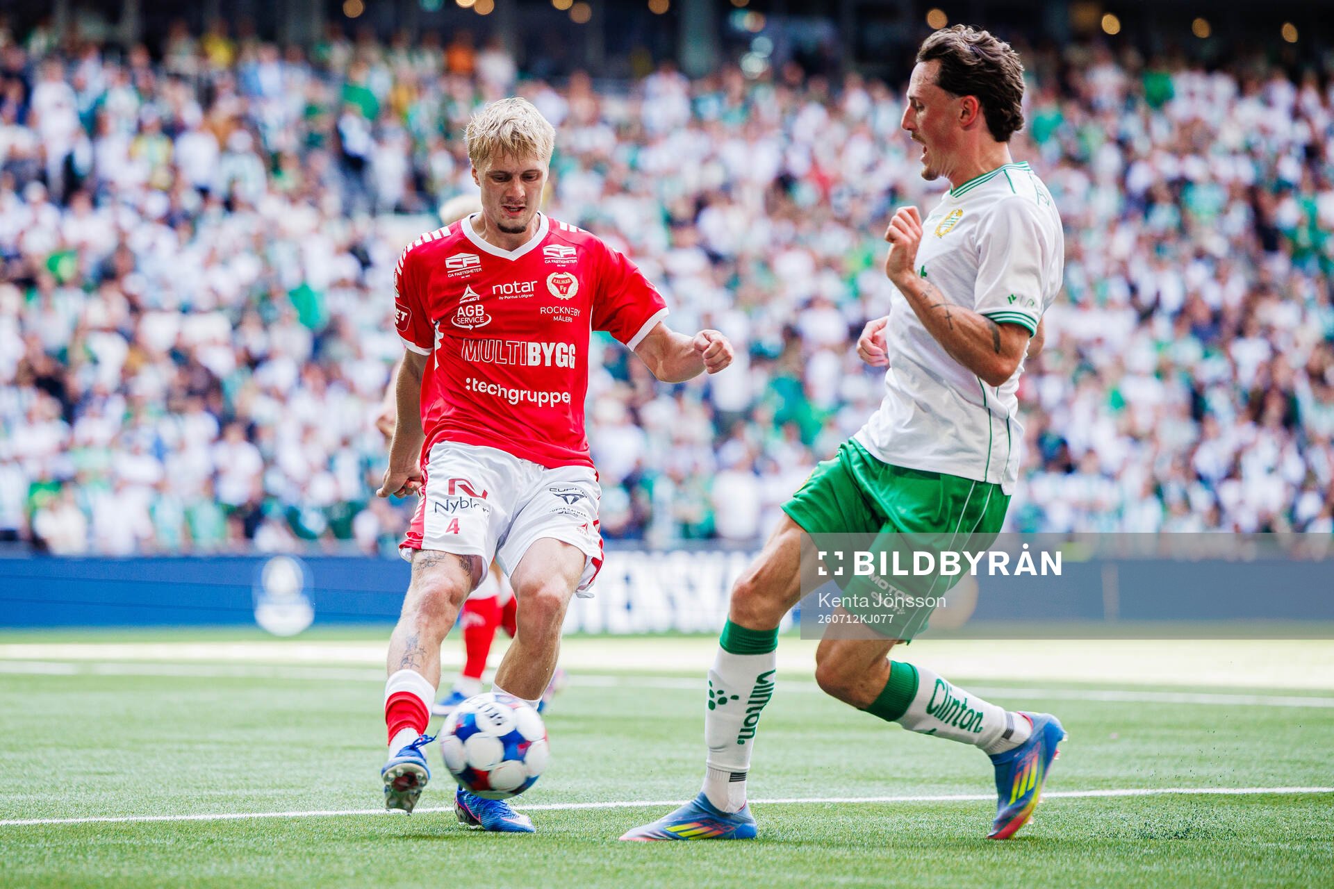 Kalmars Rony Jansson och Hammarbys Noah Persson