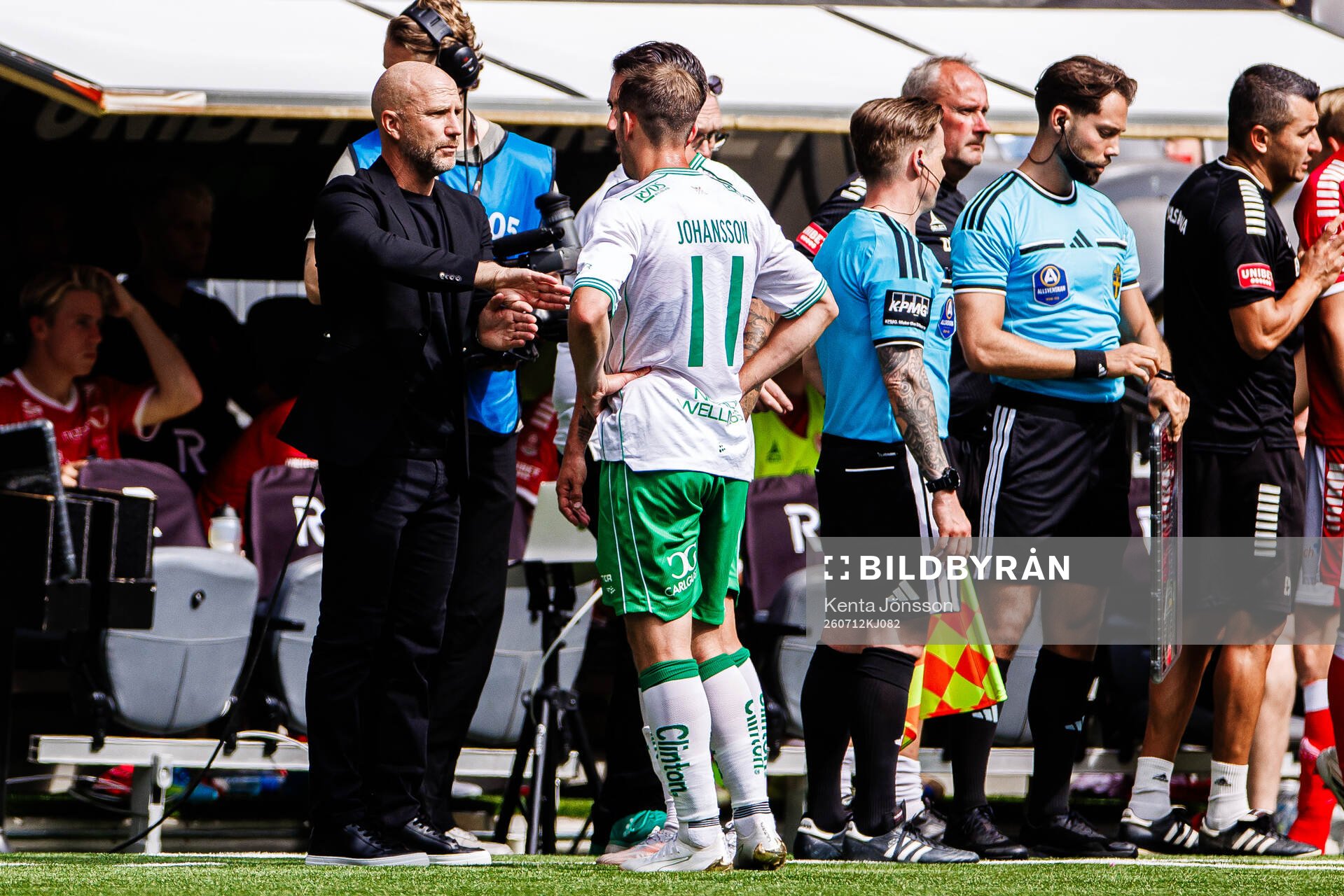 Hammarbys tränare Henrik Rydström och Oscar Johansson