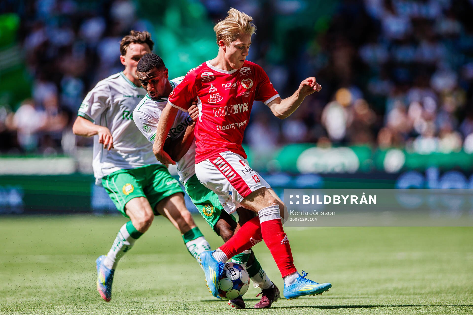 Hammarbys Paulos Abraham och Kalmars Charlie Rosenqvist