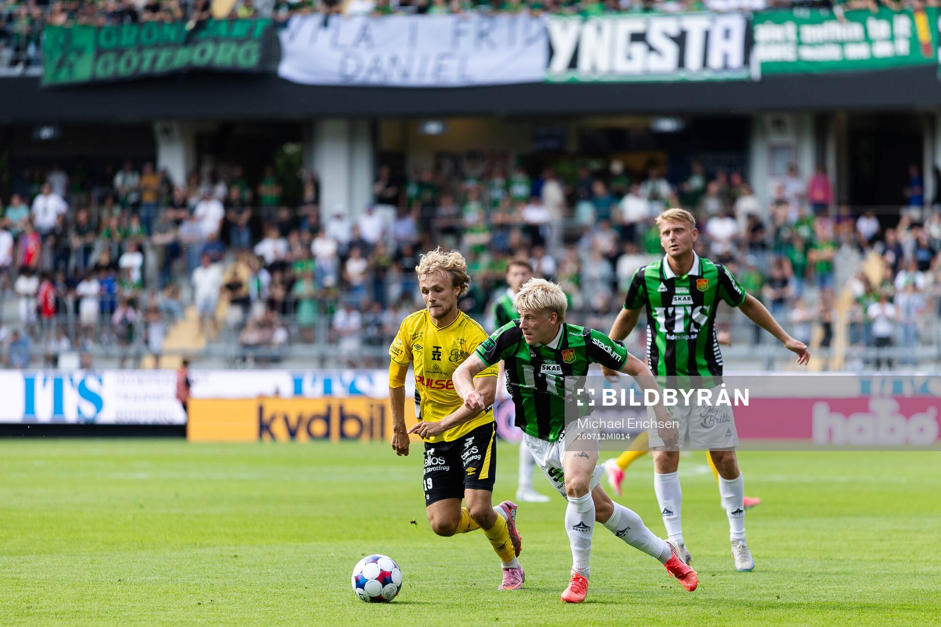Elfsborgs Julius Beck och GAIS Robert Frosti Thorkelsson