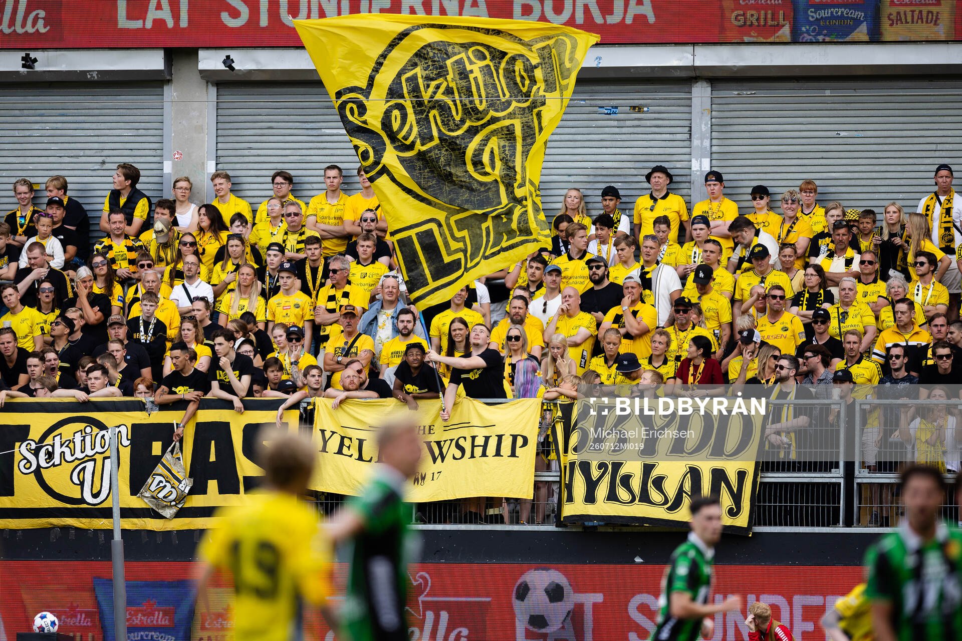 under fotbollsmatchen i Allsvenskan mellan GAIS och Elfsborg