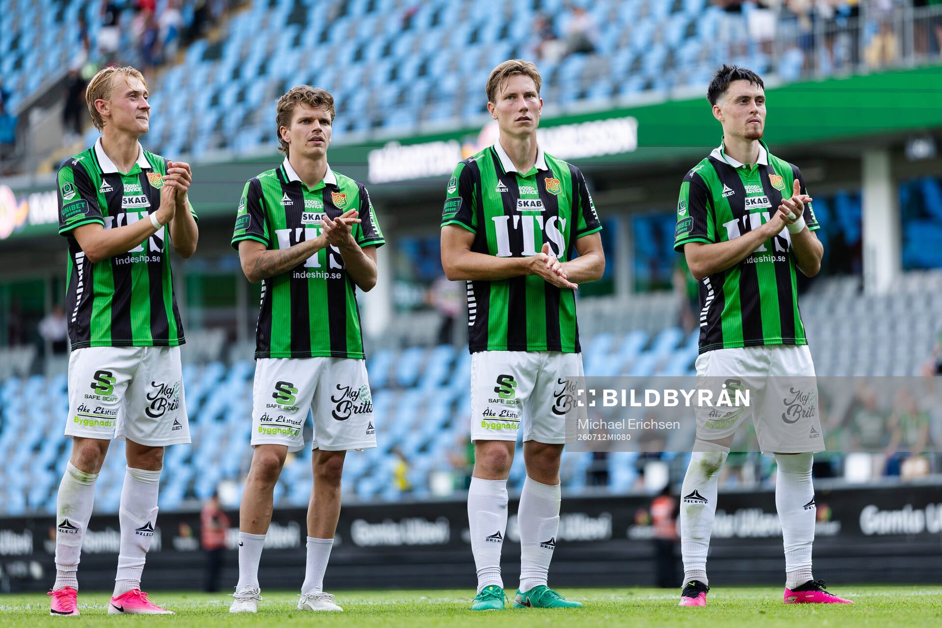 GAIS Henry Sletsjøe, Lucas Hedlund, Robin Frej och Samuel