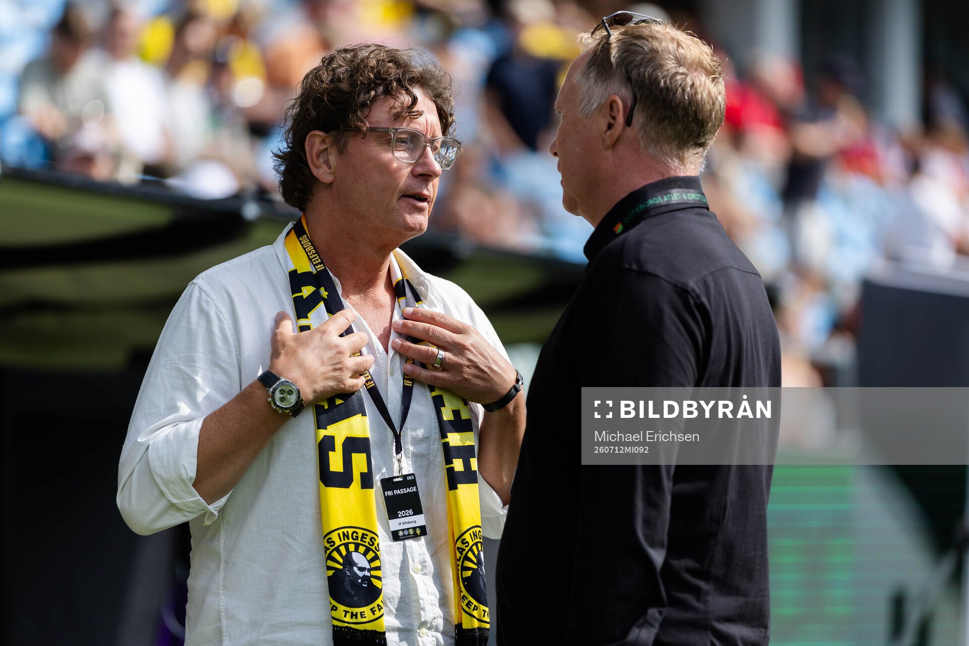 Elfsborgs klubbchef Stefan Andreasson och GAIS tekniske