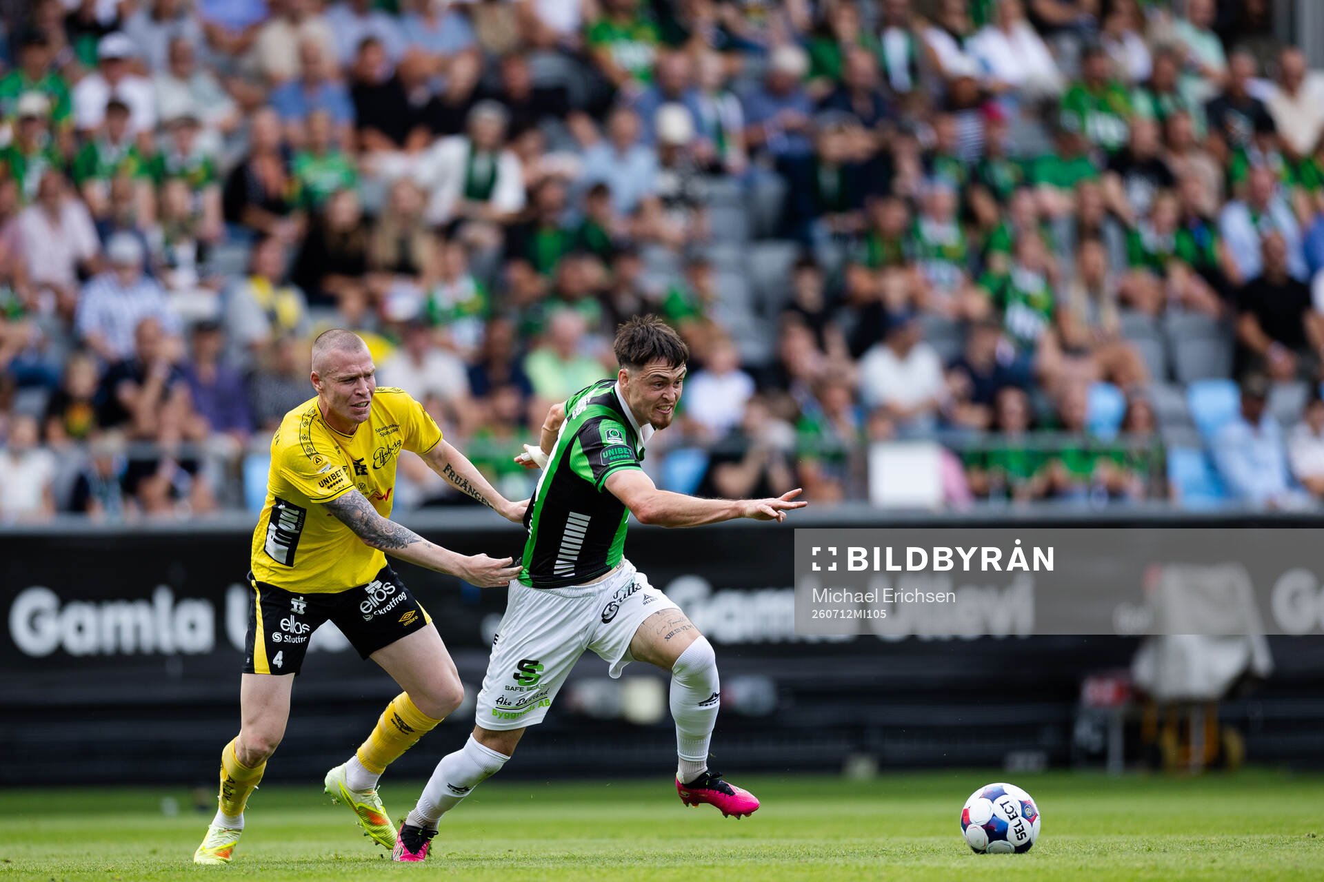 Elfsborgs Thomas Isherwood och GAIS Samuel Salter