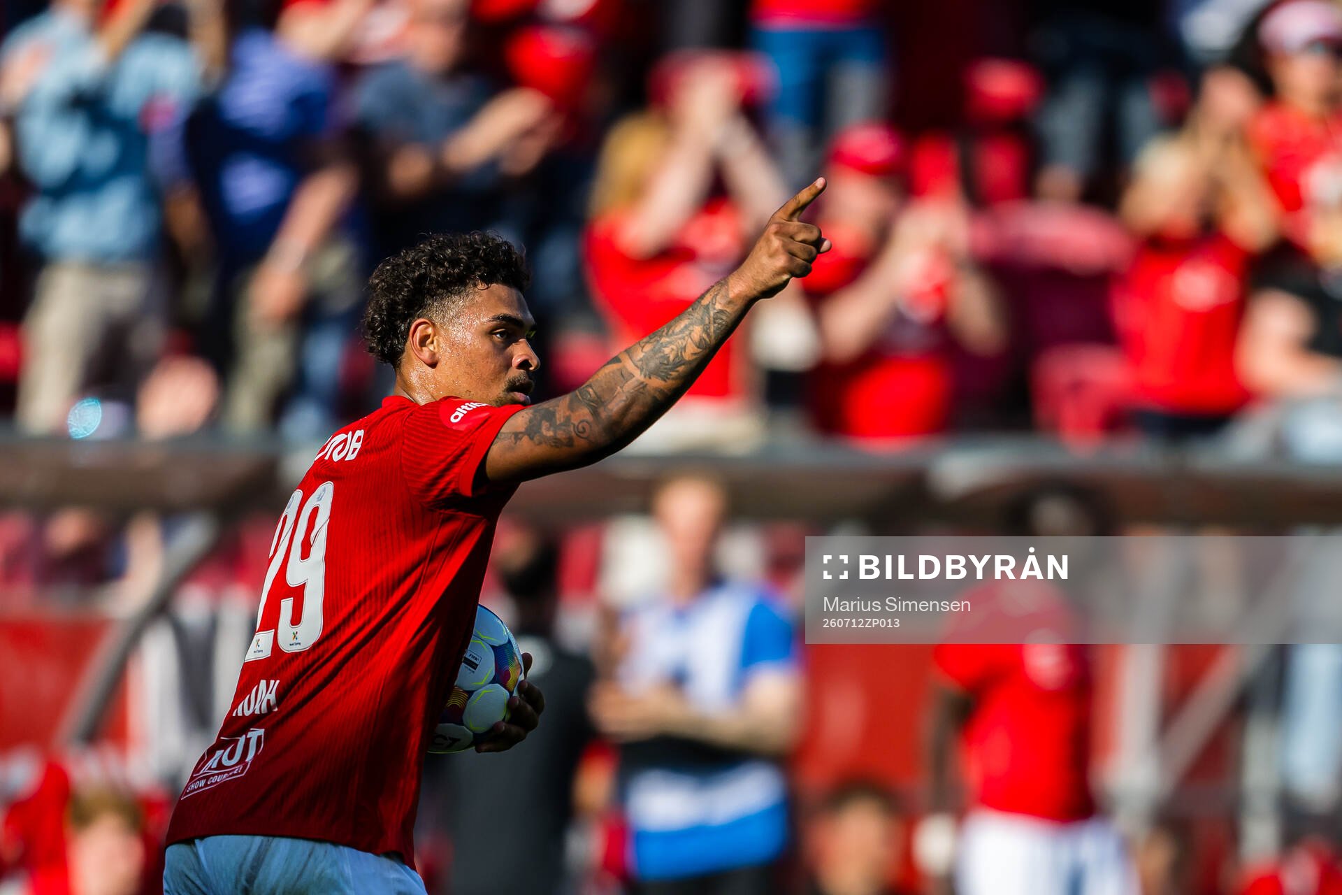 Noah Jean Holm of Brann celebrates