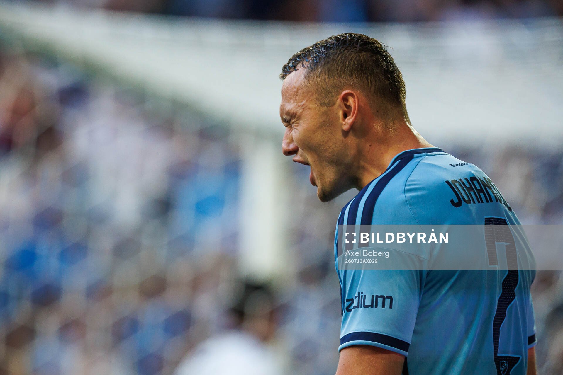 Djurgårdens Piotr Johansson jublar
