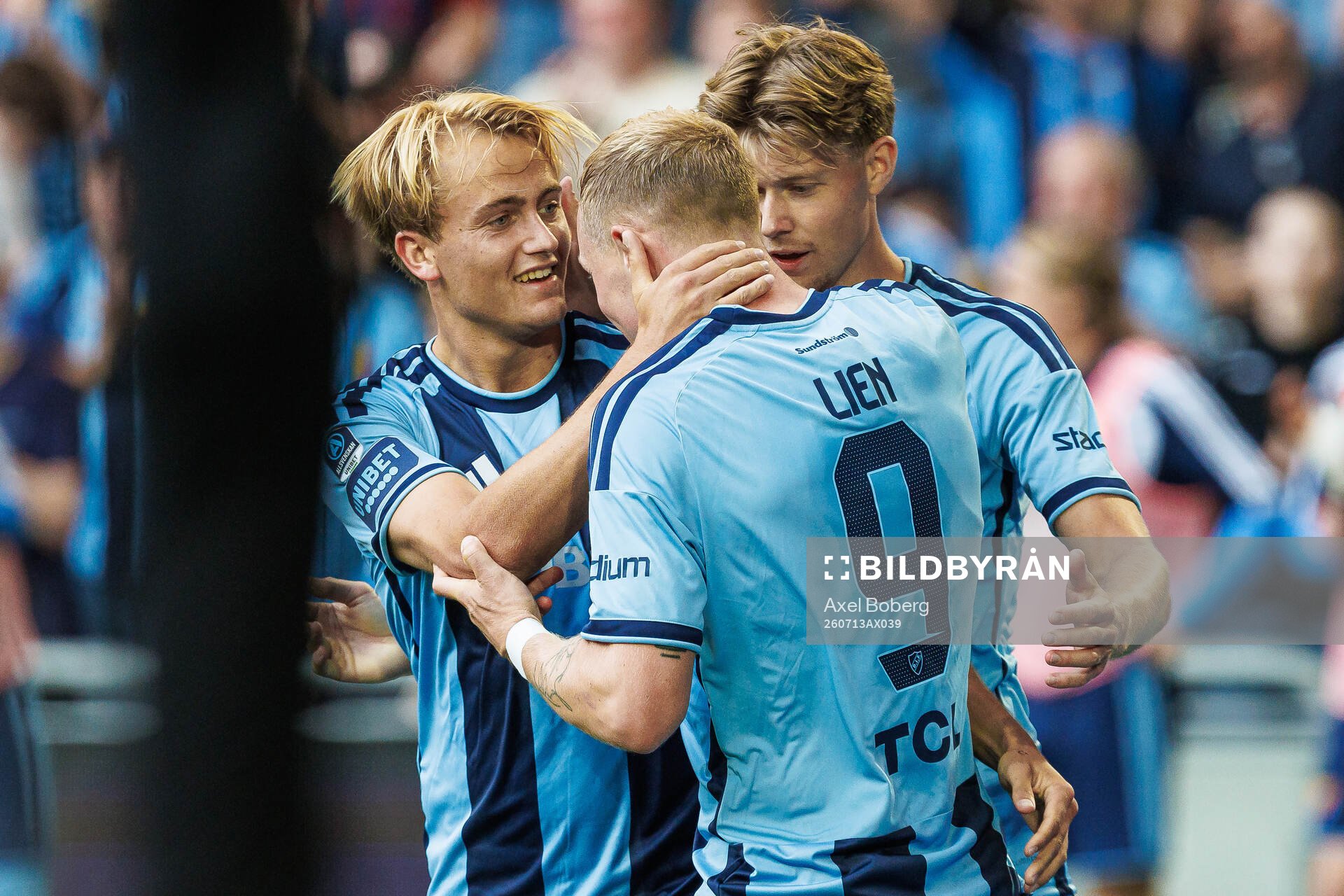 Djurgårdens Kristian Lien jublar