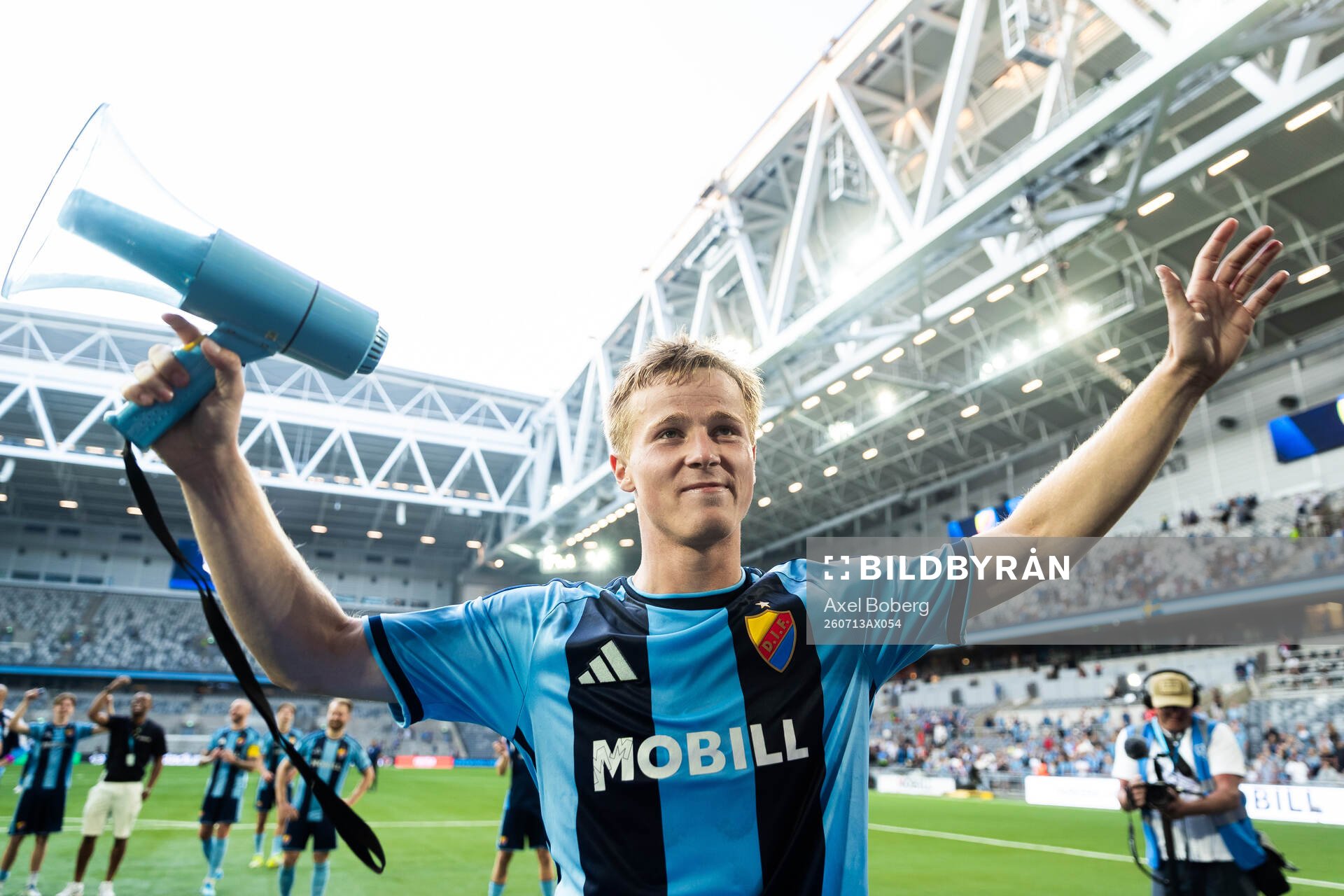 Djurgårdens Bo Hegland jublar