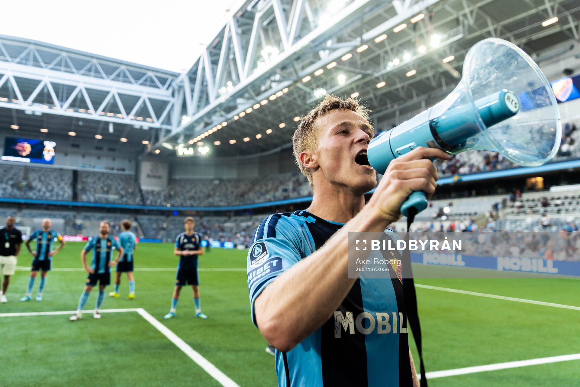 Djurgårdens Bo Hegland jublar
