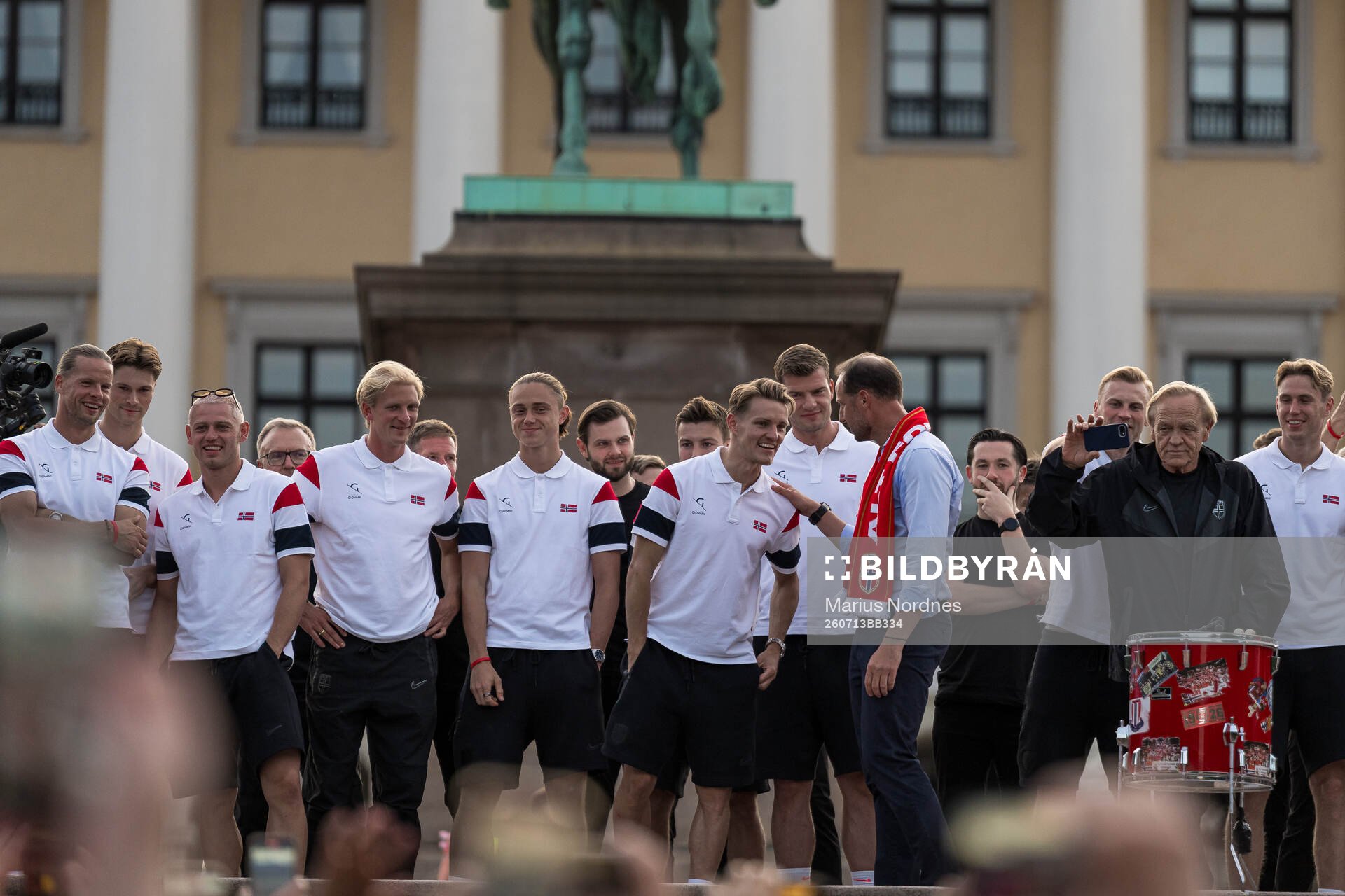 Martin Ödegaard of Norway and Crown Prince Haakon of