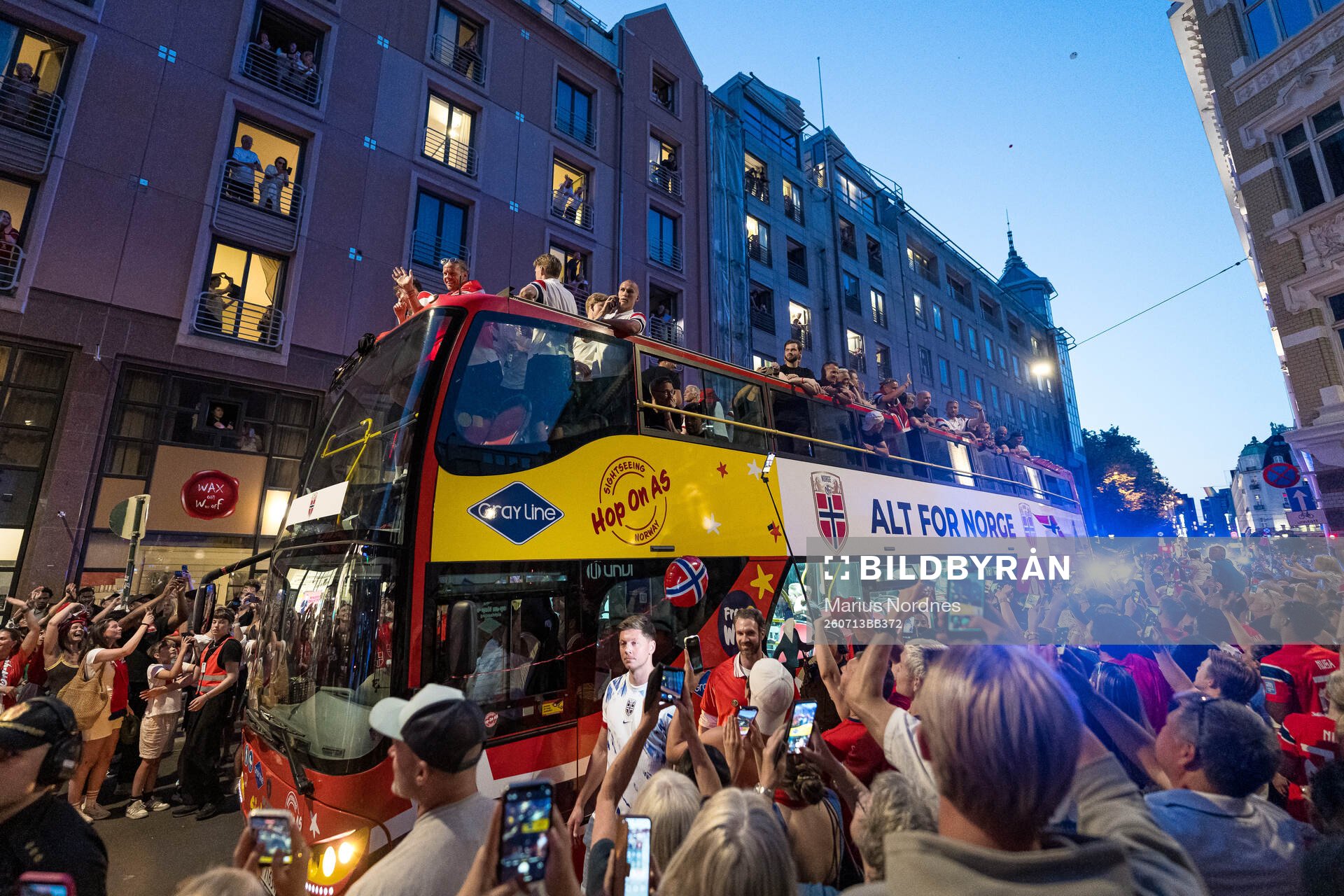 Players of Norway at a team reception
