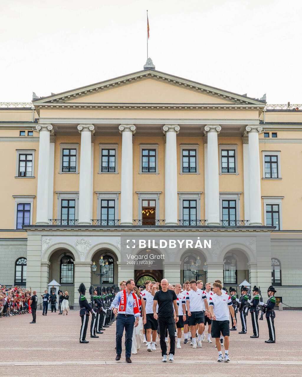 Crown Prince Haakon of Norway, head coach Ståle Solbakken