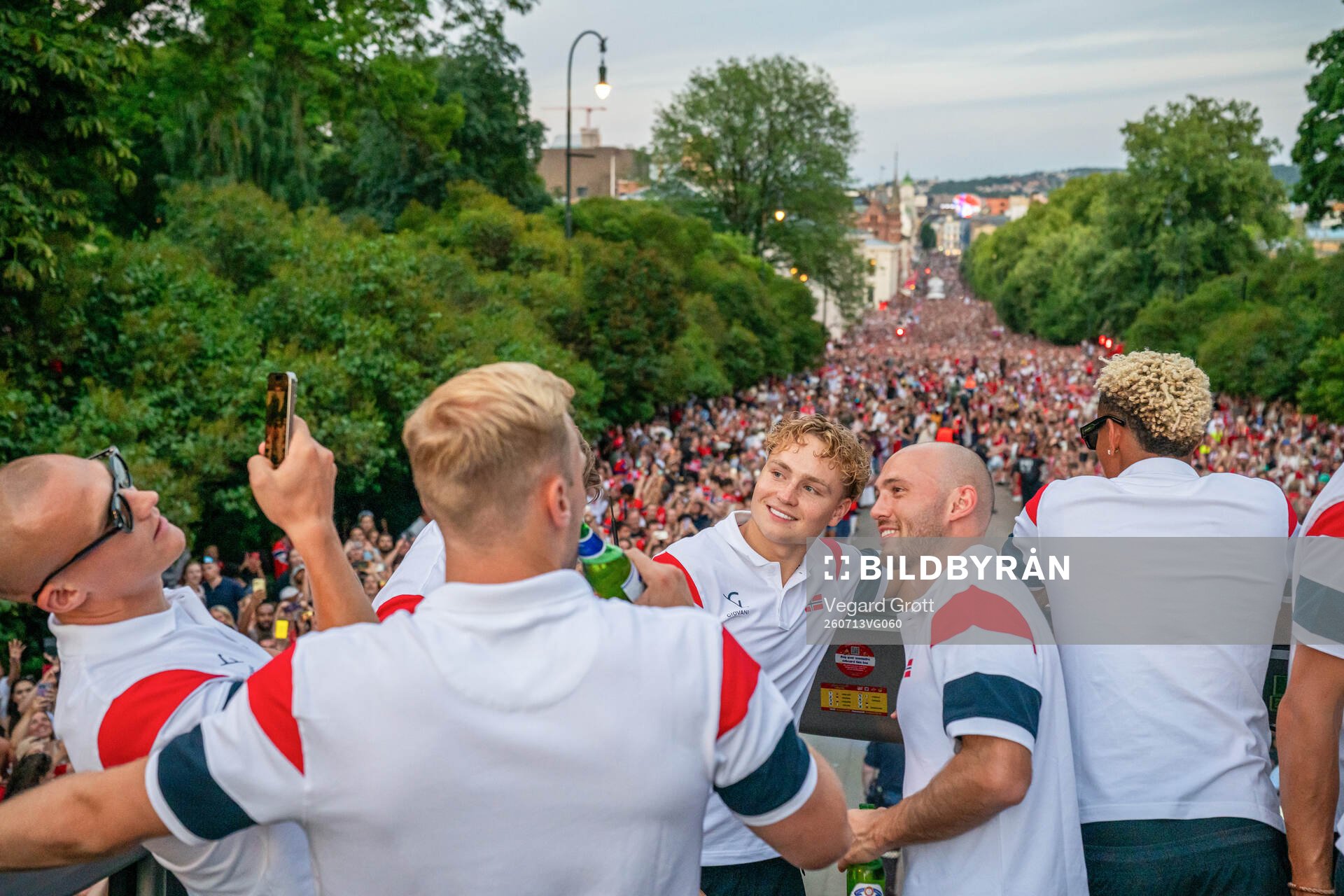 Leo Østigård, Andreas Schjelderup and Fredrik Aursnes of