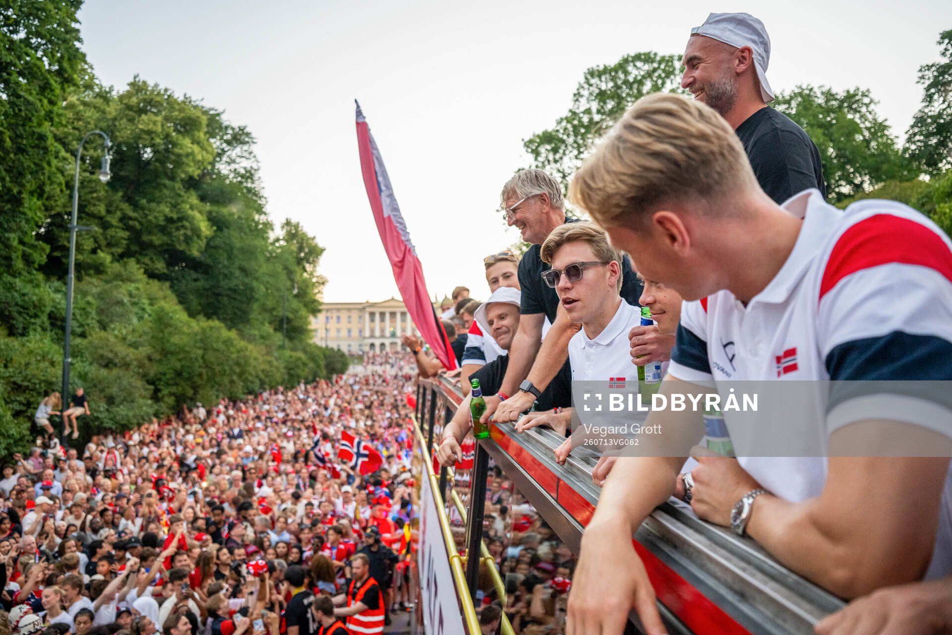 Jens Petter Hauge of Norway at a team reception