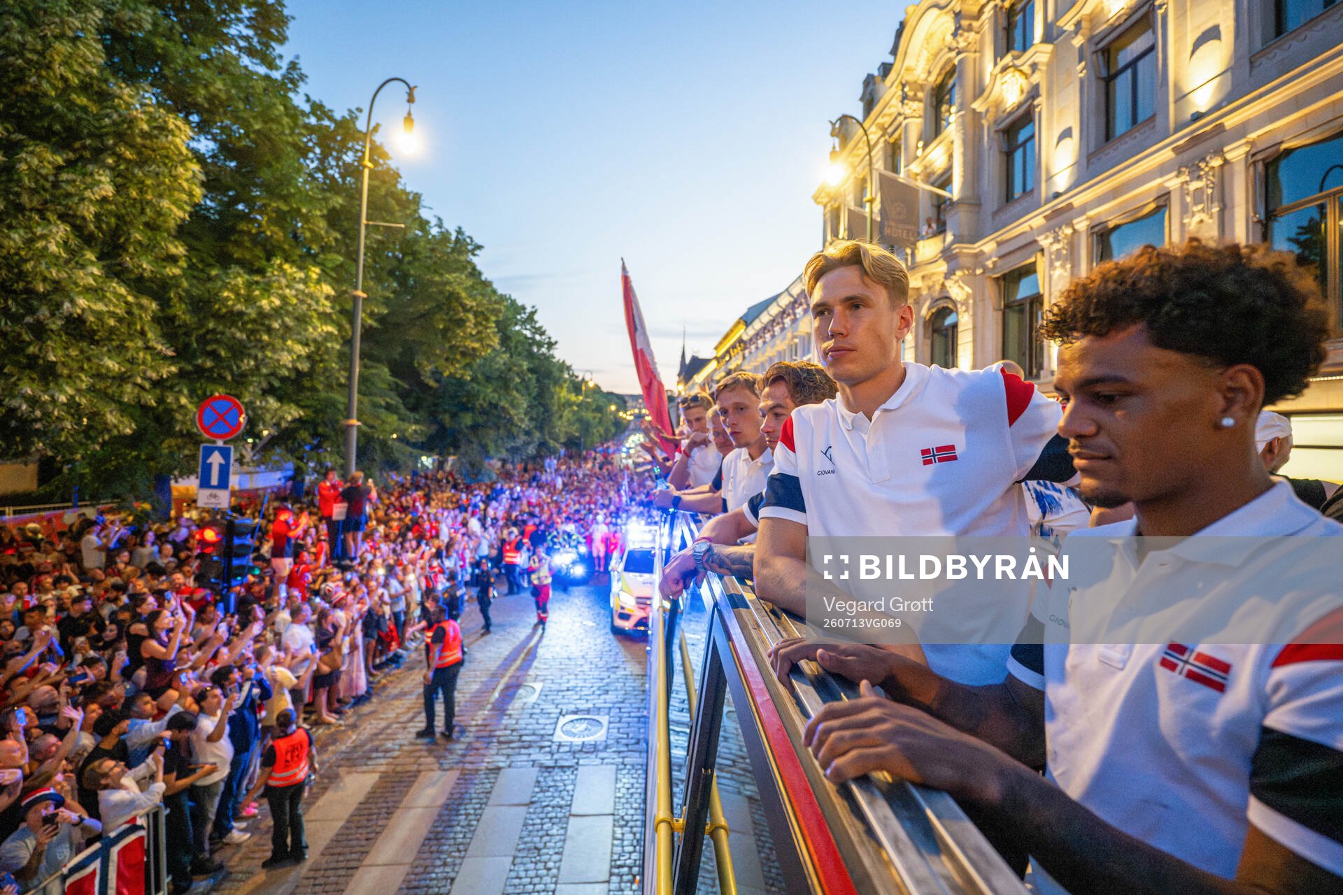 Torbjørn Lysaker Heggem of Norway at a team reception