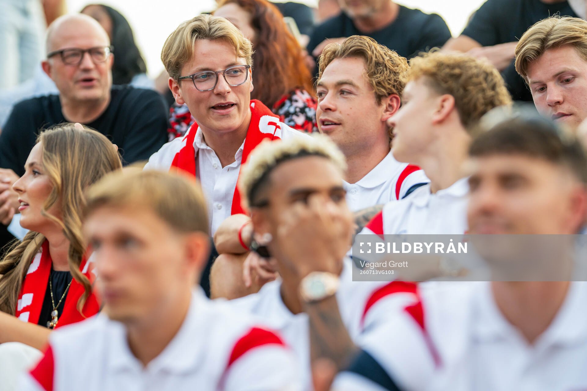 Prince Sverre Magnus of Norway at a team reception