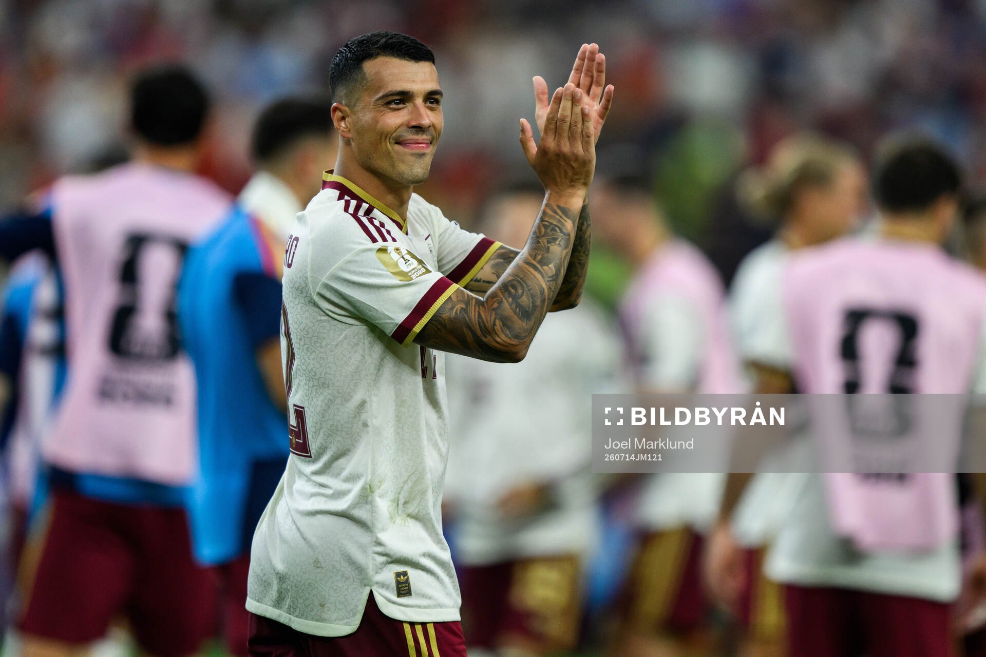 Pedro Porro of Spain celebrates