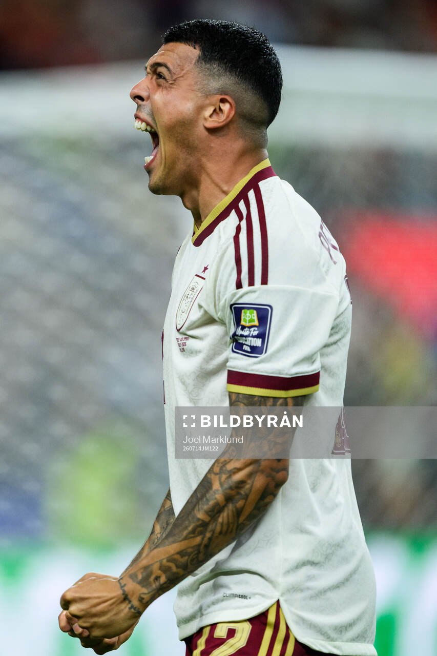 Pedro Porro of Spain celebrates