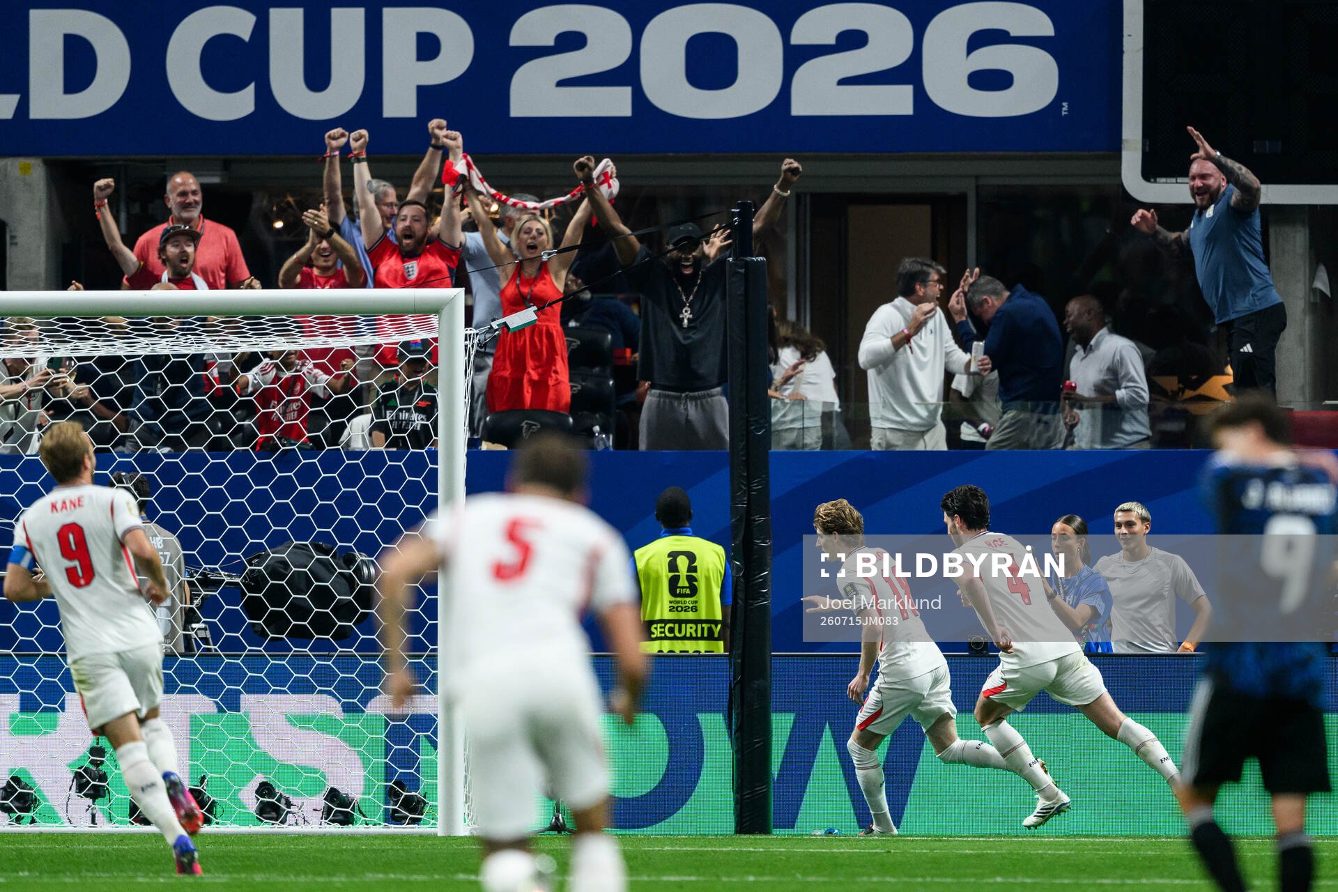 Anthony Gordon of England celebrates