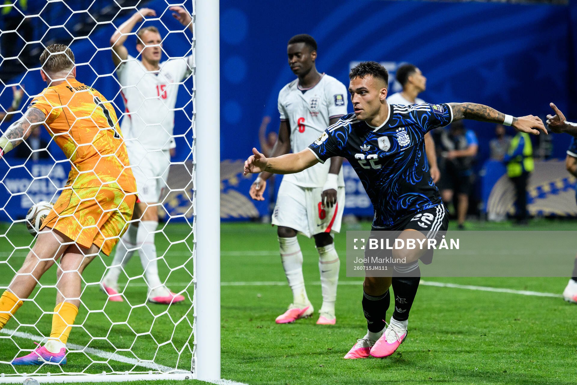 Lautaro Martinez of Argentina celebrates