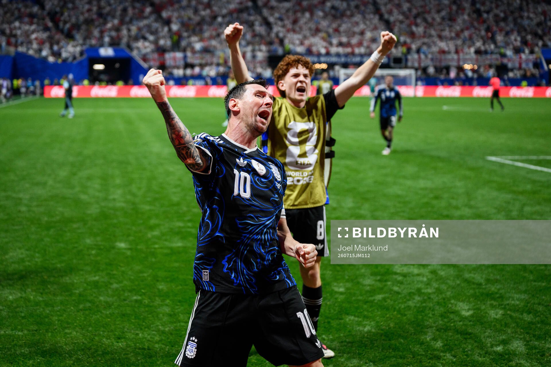Lionel Messi of Argentina celebrates