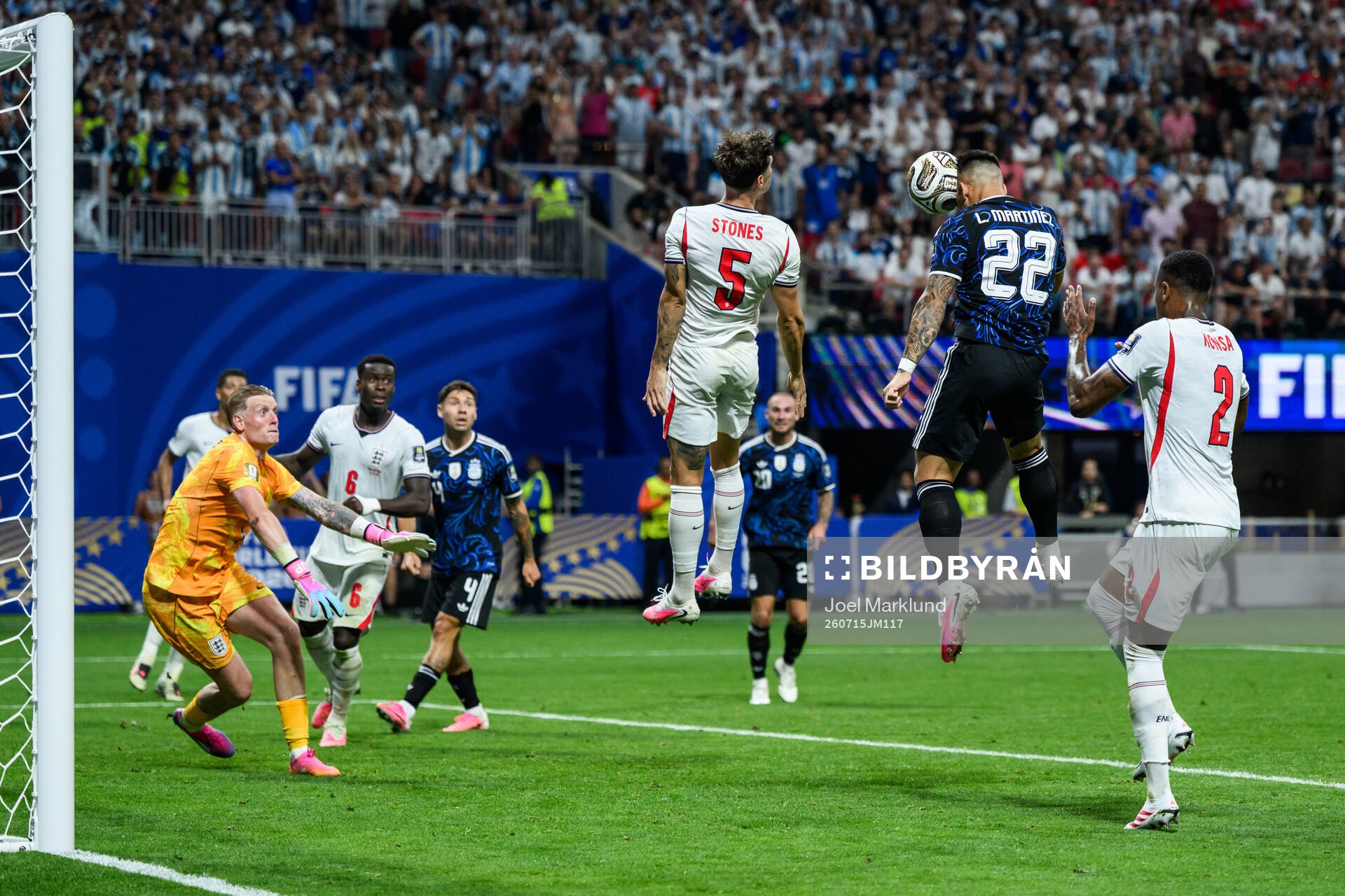 Lautaro Martinez of Argentina scores 1-2