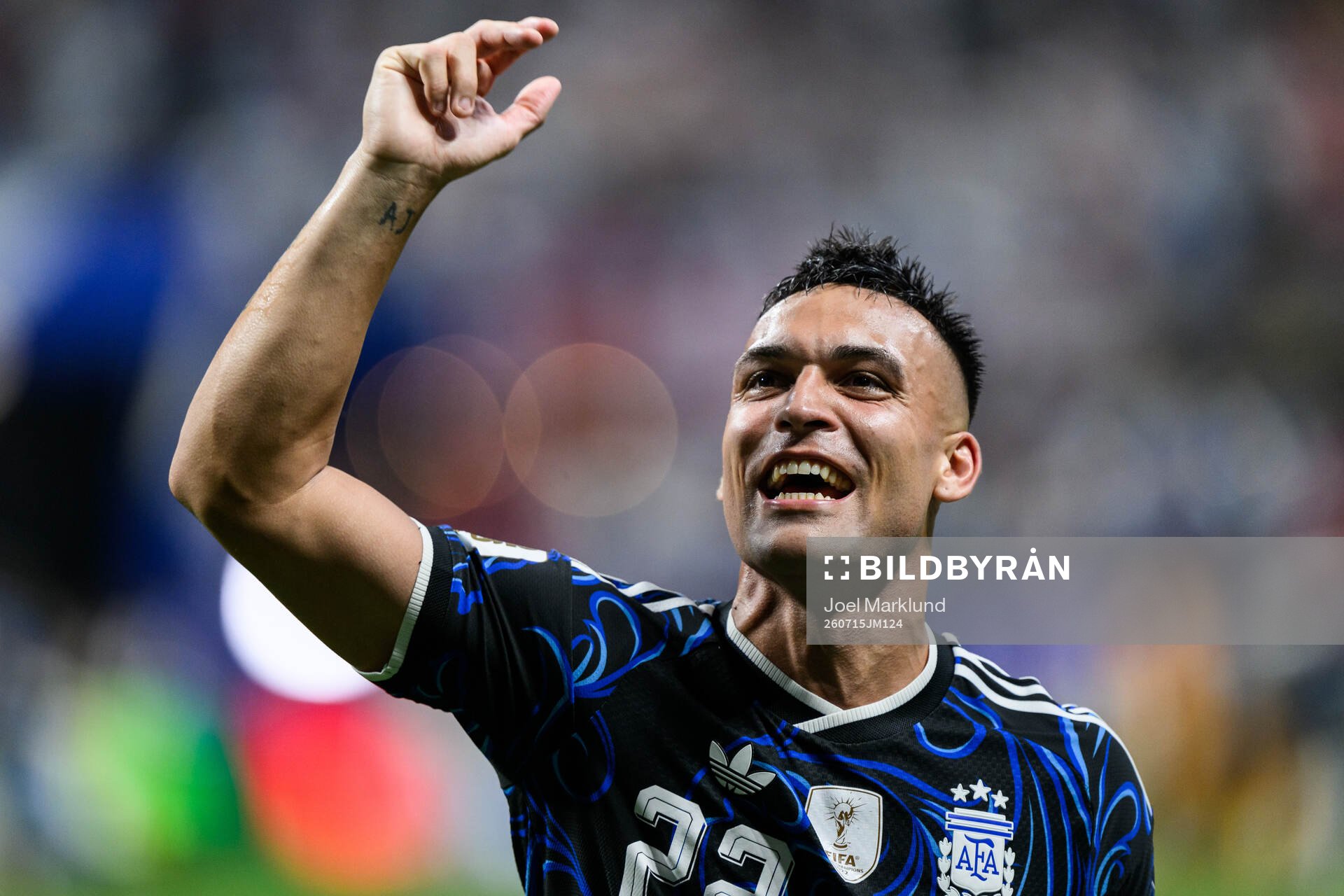 Lautaro Martinez of Argentina celebrates