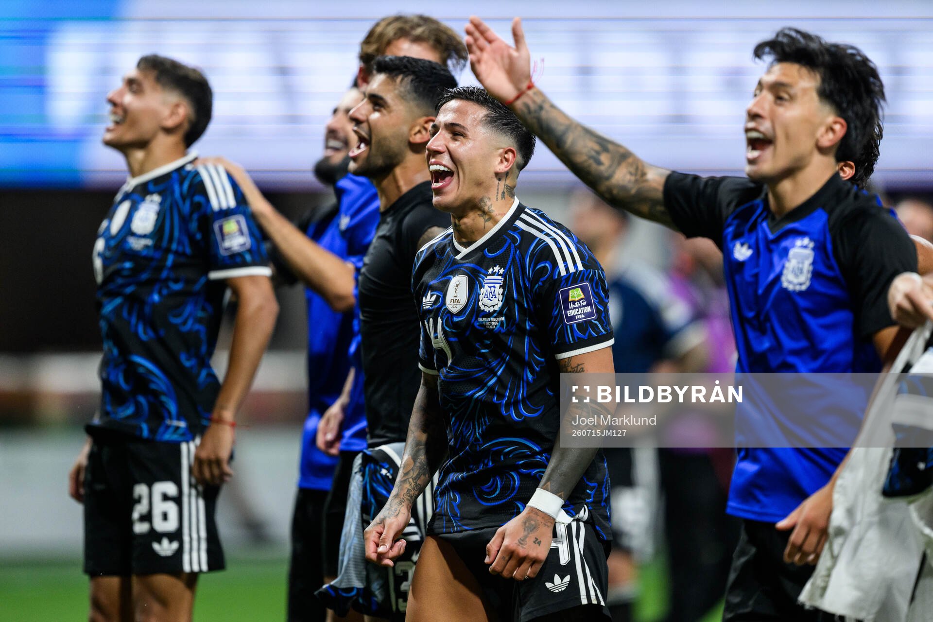 Enzo Fernandez of Argentina celebrates