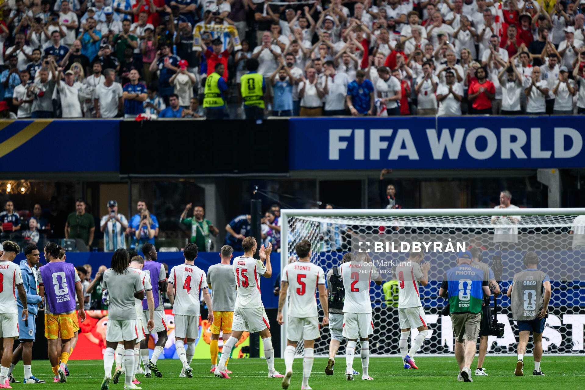 Players of England look dejected