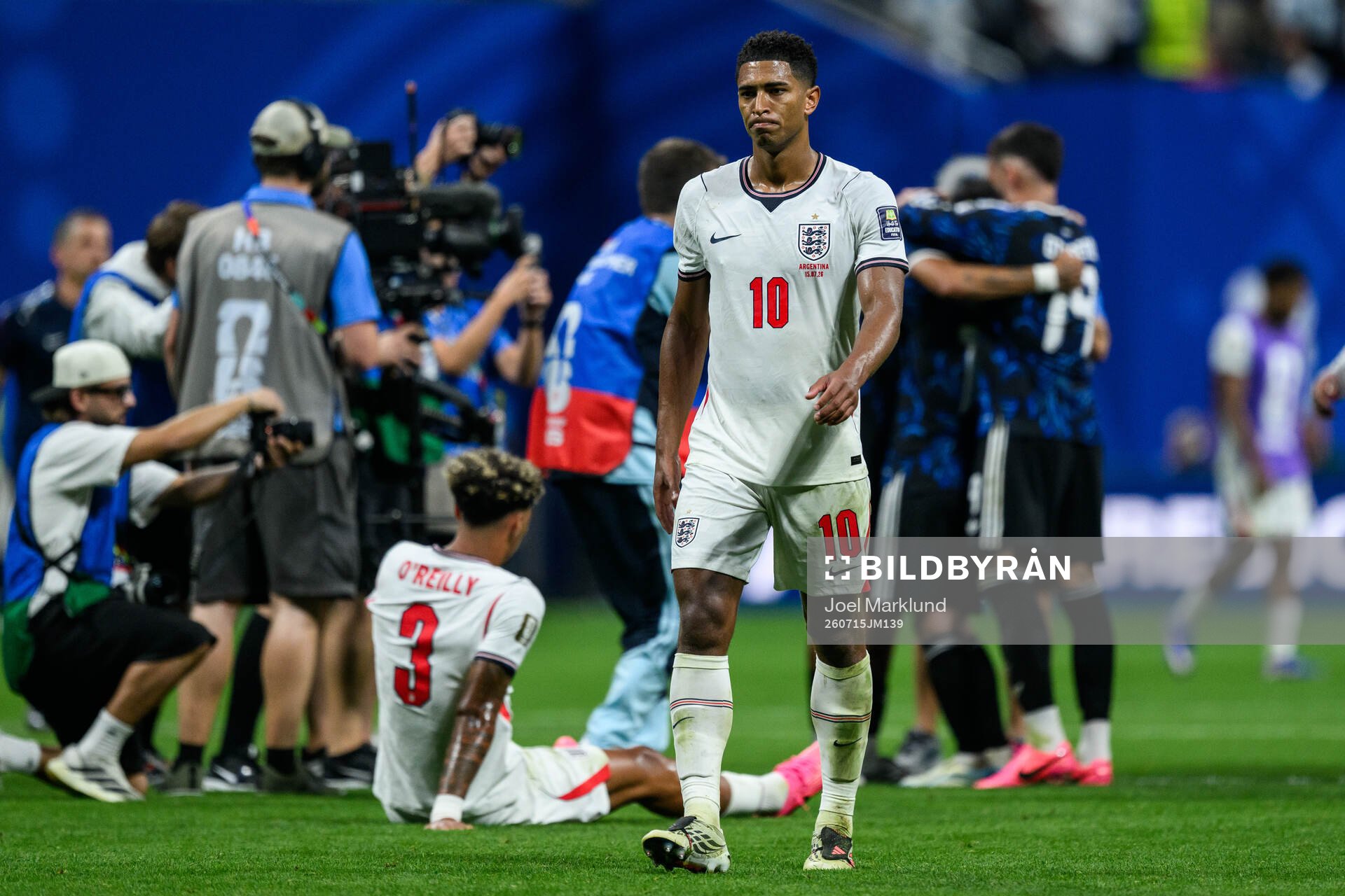 Jude Bellingham of England looks dejected