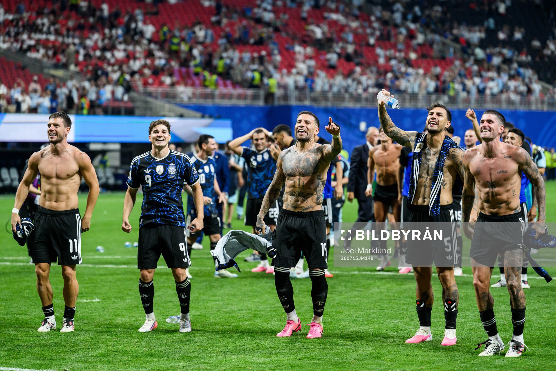 Giovani Lo Celso, Julian Alvarez, Nicolas Otamendi, Leandro