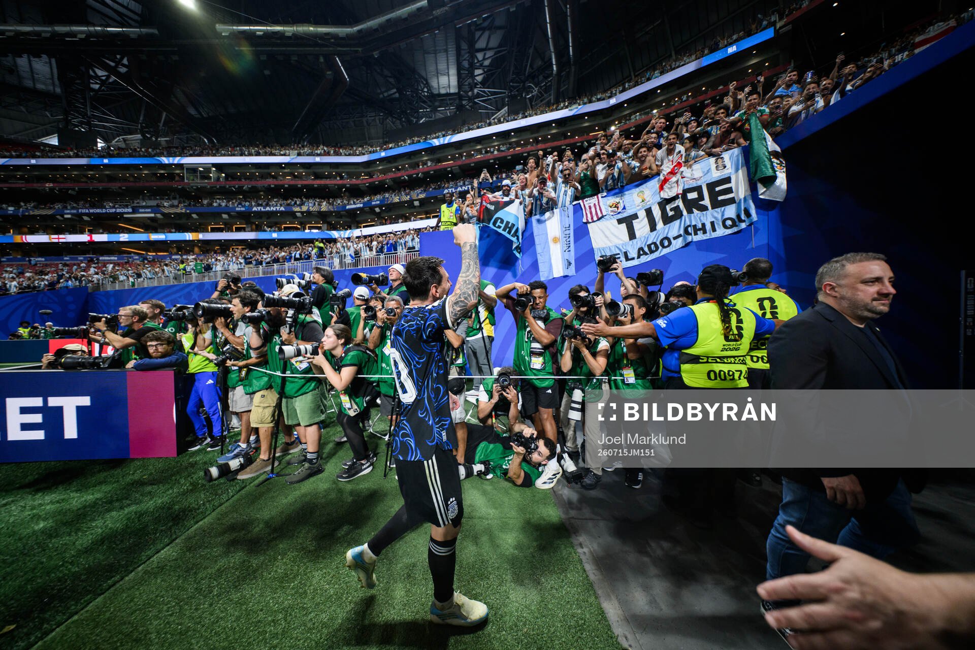 Lionel Messi of Argentina celebrates