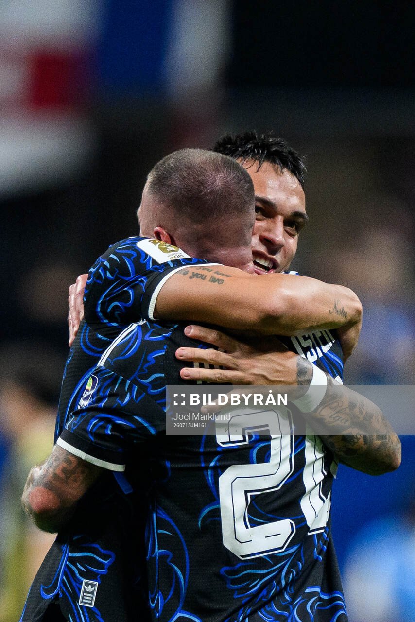 Lautaro Martinez and Alexis Mac Allister of Argentina