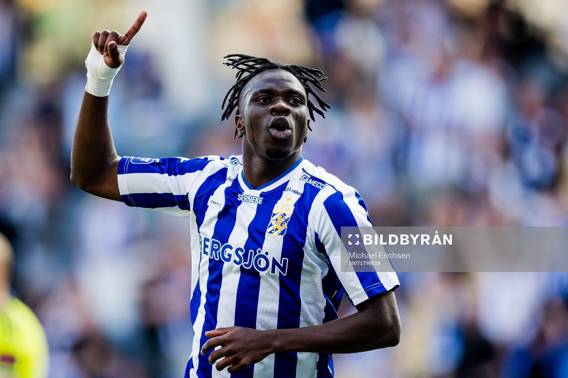 IFK Göteborgs Rockson Yeboah jublar
