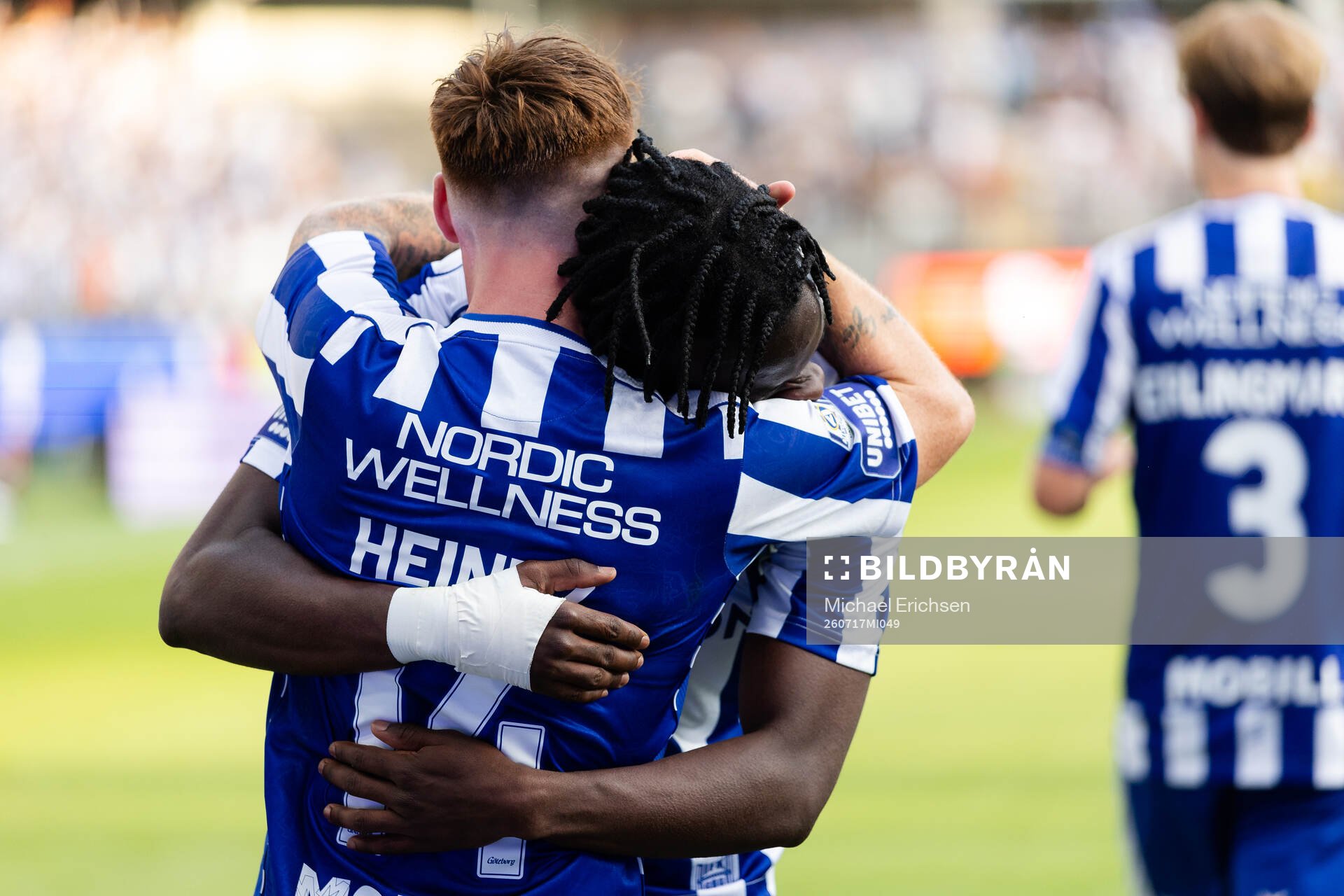 IFK Göteborgs Rockson Yeboah jublar ihop med Tobias Heintz