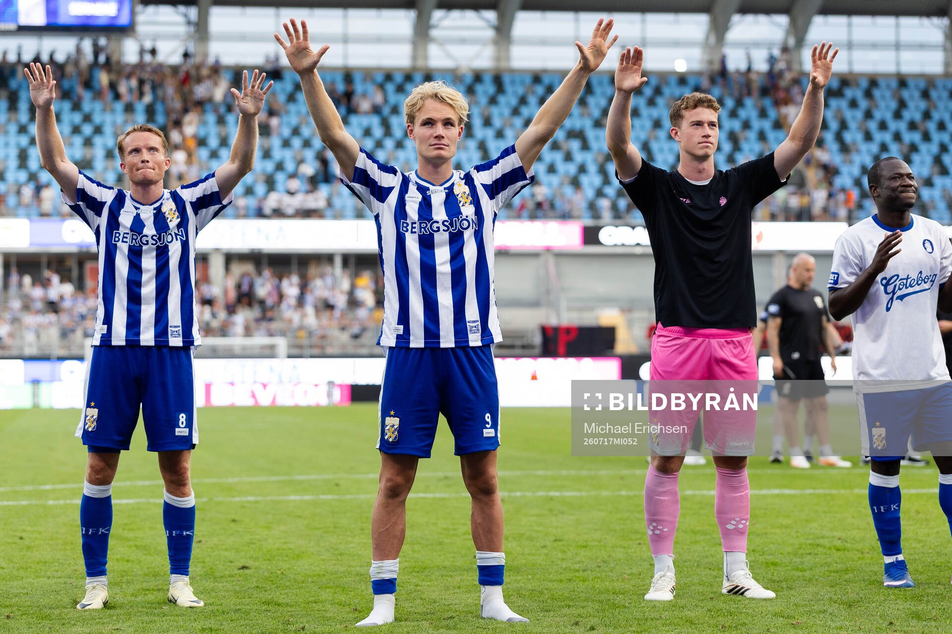 IFK Göteborgs Sam Larsson, Max Fenger, målvakt Viktor