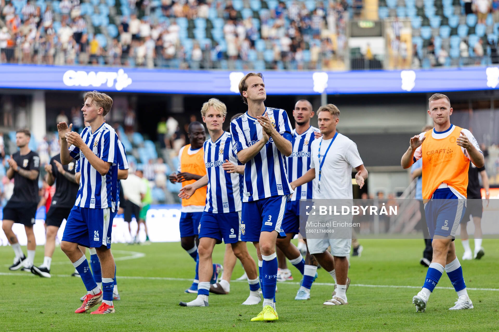 IFK Göteborgs Oliver Månsson, August Erlingmark och Jonas