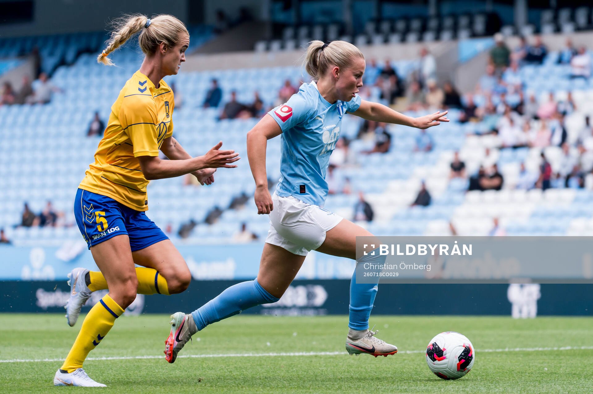 Brøndbys Emma Braut Brunes och Malmö FFs Älvali
