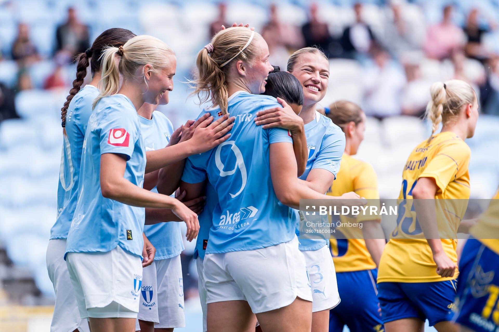 Malmö FFs Hlin Eiriksdottir jublar
