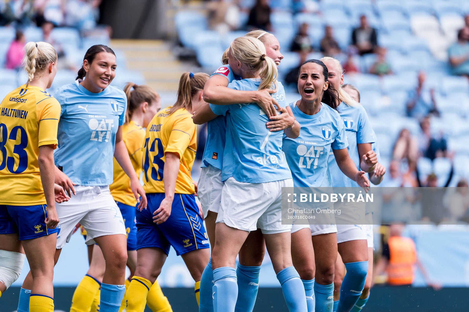 Malmö FFs Hlin Eiriksdottir jublar