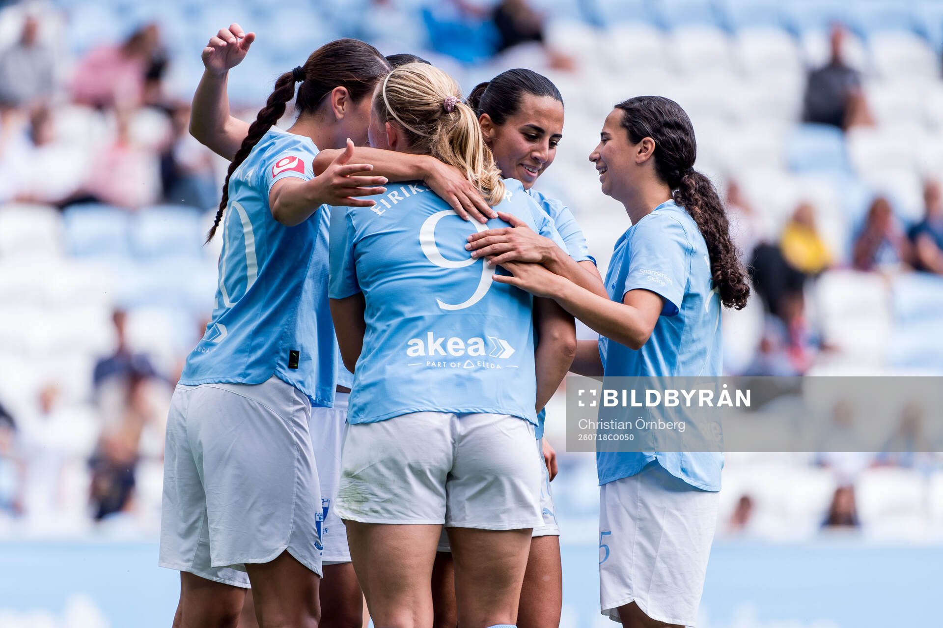 Malmö FFs Hlin Eiriksdottir jublar