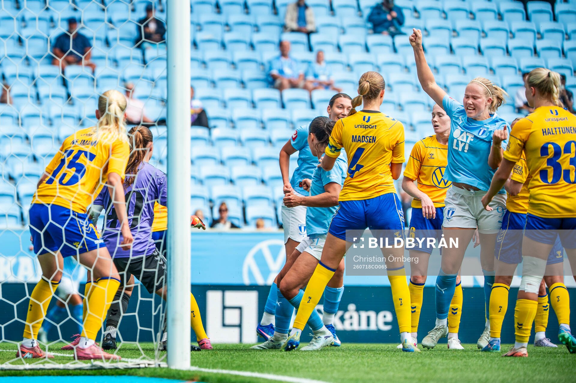 Malmö FFs Hlin Eiriksdottir jublar
