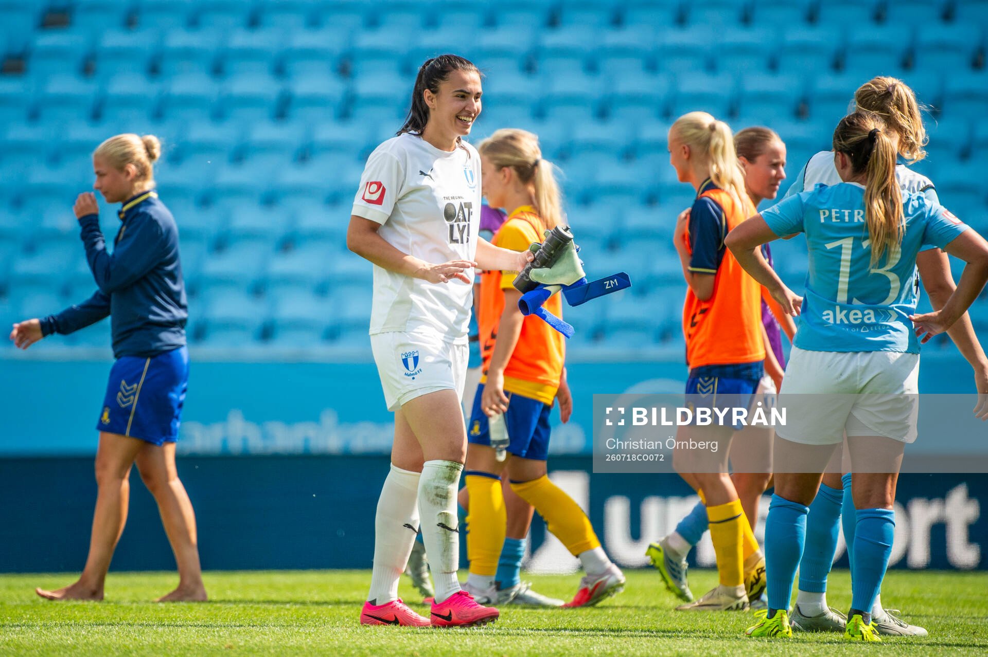 Malmö FFs målvakt Zecira Musovic och Emma Petrovic