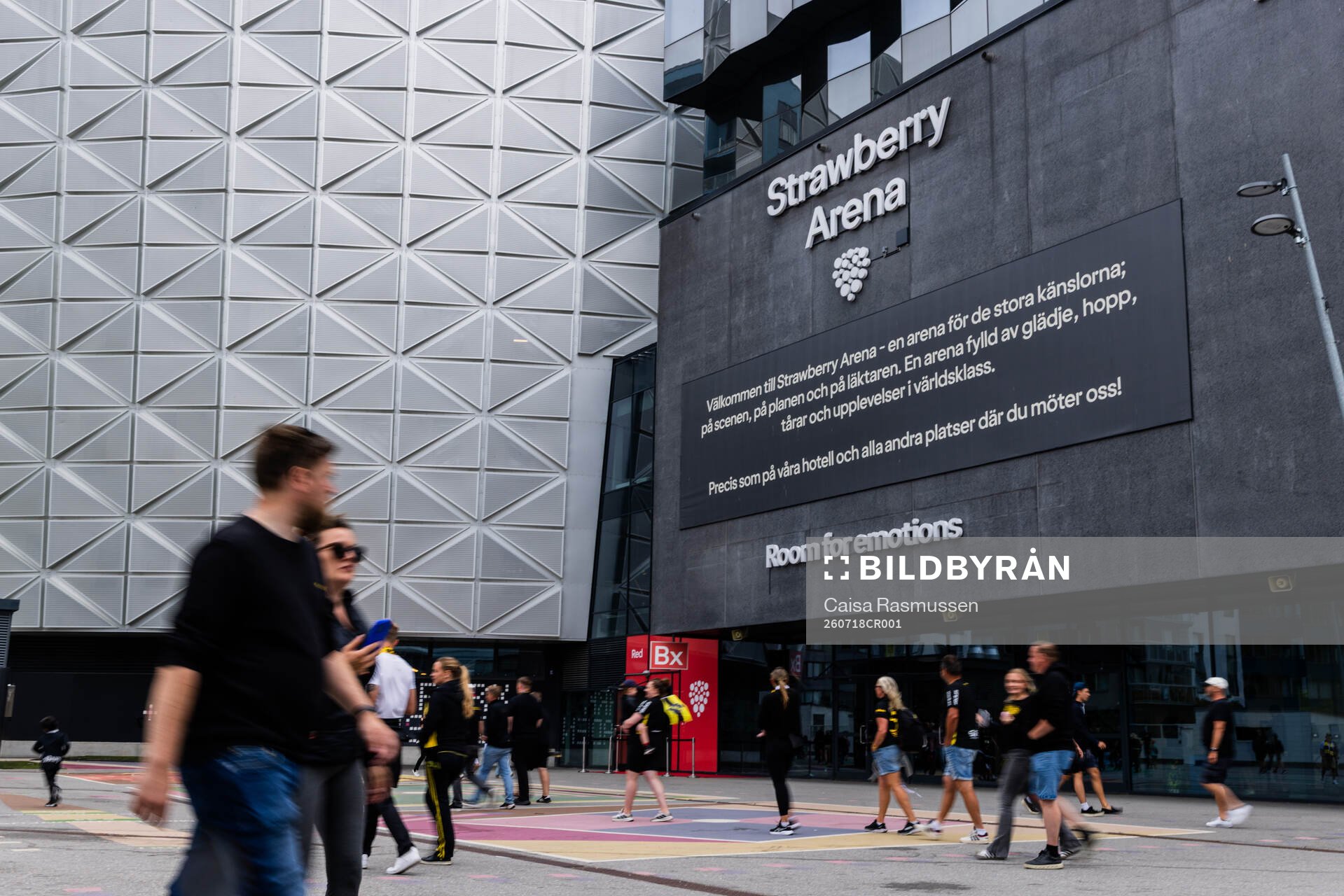 Exteriör av Strawberry Arena