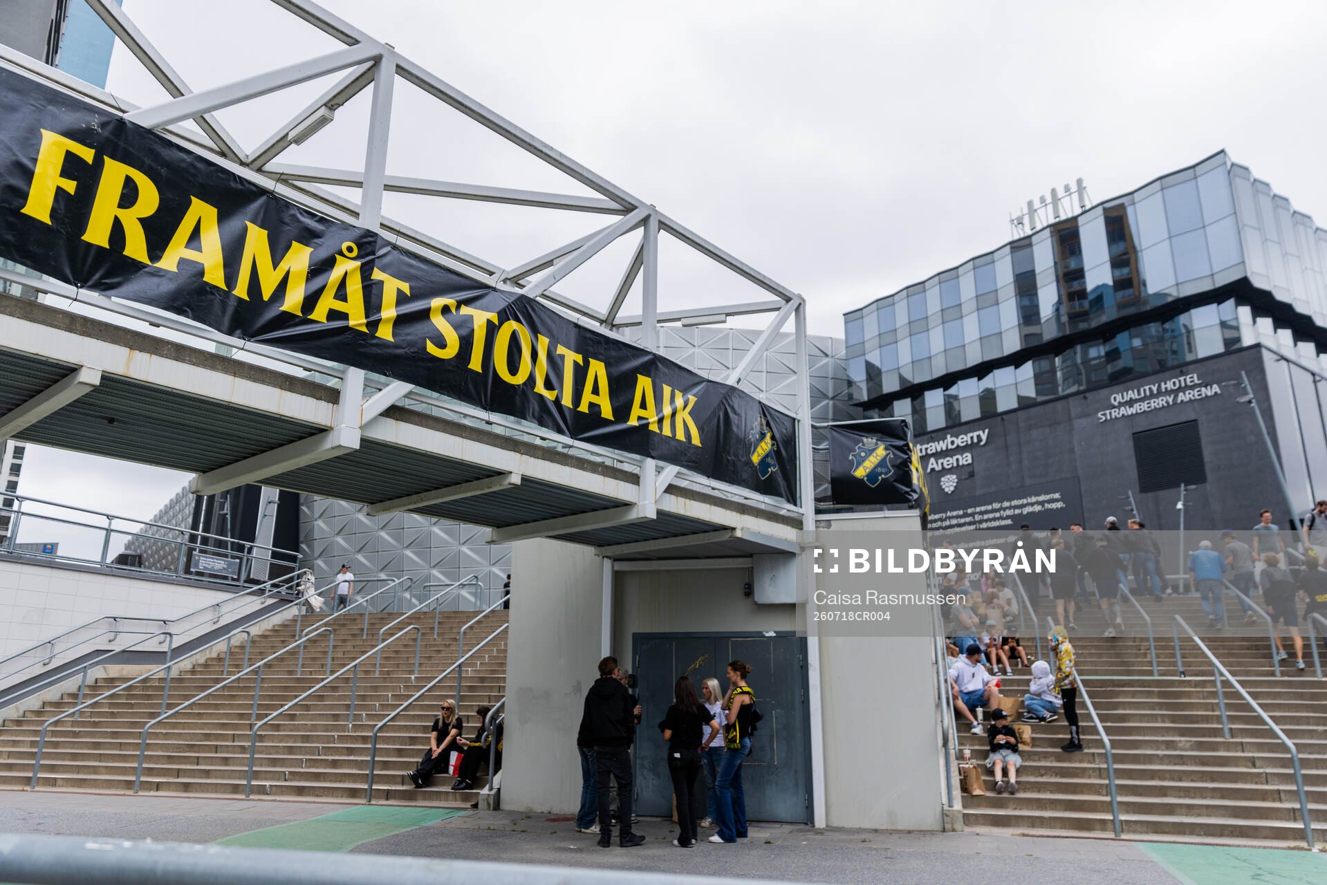 Exteriör av Strawberry Arena